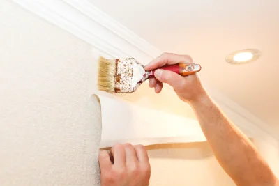 Pose de papier peint à Baden — revêtements muraux et toiles de verre